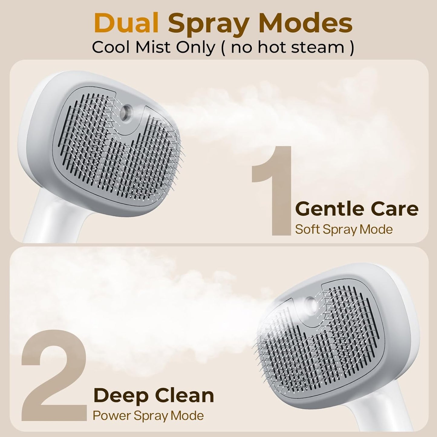 Cepillo Pulverizador de Vapor